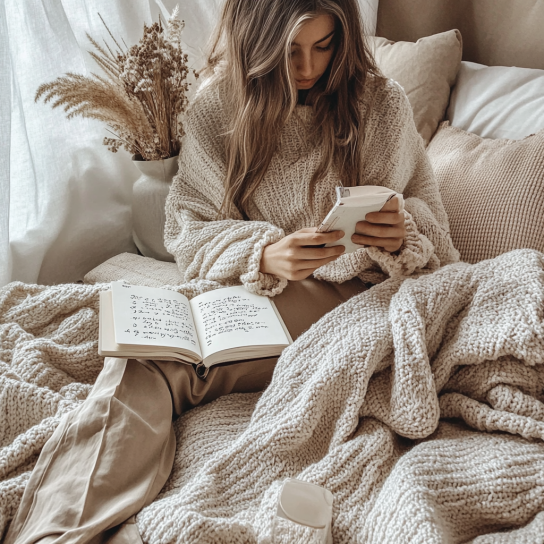 Daniellewhite07 Minimalist Neutral Theme Of A Women Journaling. 6032b5d2 B0ca 4e6e Ab22 71a9cbe36183